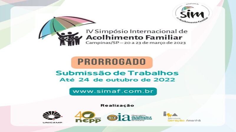Imagem Diário Campineiro: Inscrições para Simpósio Internacional de Acolhimento Familiar, em Campinas, vão até o dia 24