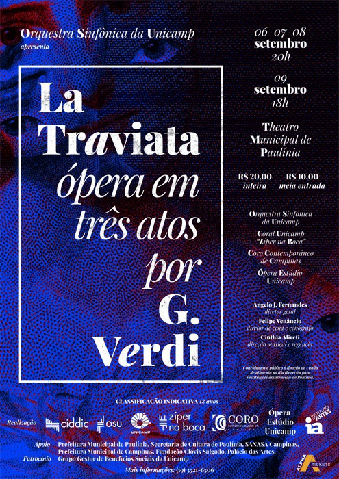 Imagem CIDDIC apresenta ópera "La Traviata" no Teatro de Paulínia