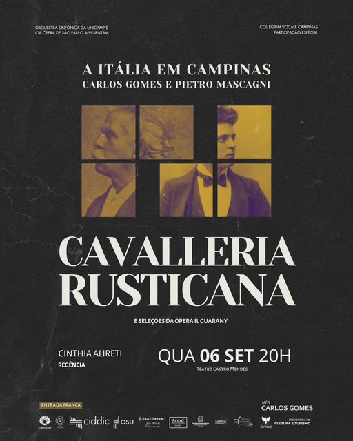 Imagem Apresentação gratuita da Orquestra Sinfônica da Unicamp e Cia Ópera São Paulo com participação do Collegium Vocale Campinas
