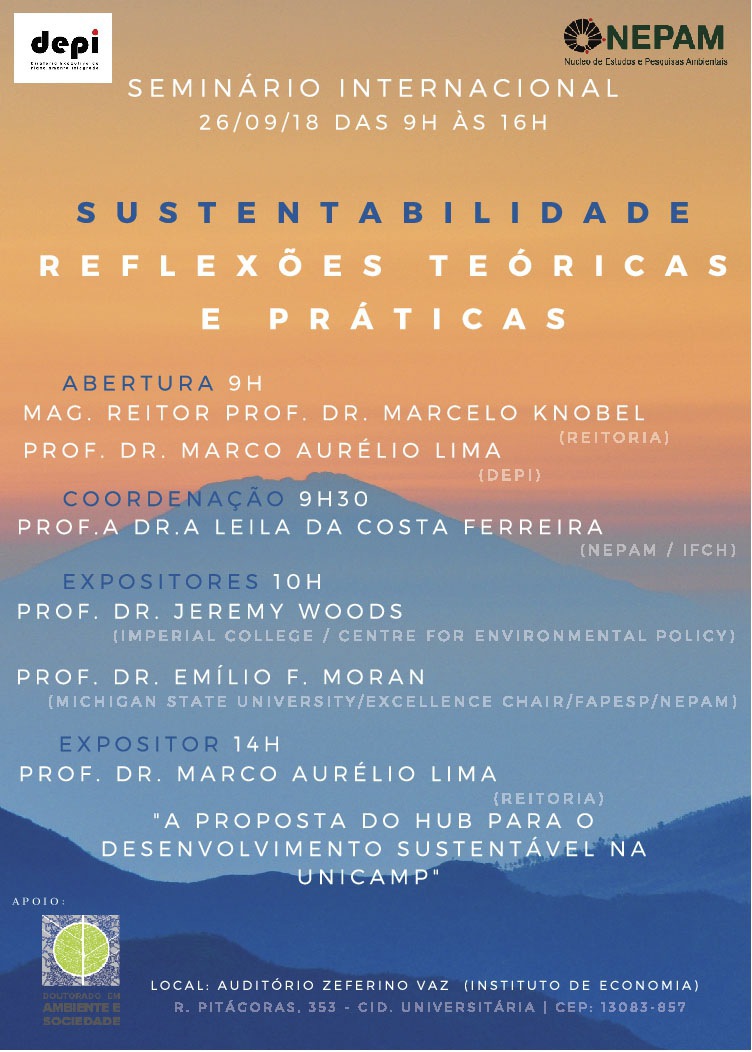 Imagem Nepam discute sustentabilidade em Seminário Internacional