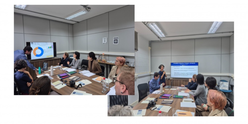 Imagem Pesquisadoras da Academia Chinesa de Ciências Sociais (CASS) visitam o CESOP