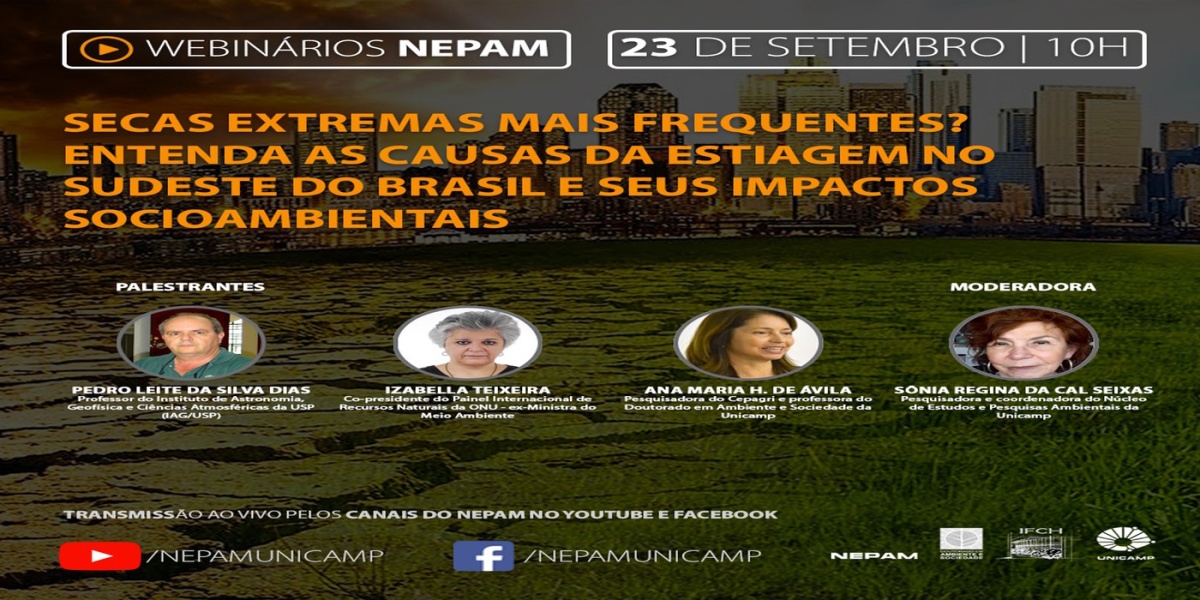 Imagem Secas extremas e seus impactos socioambientais serão tema do webinar do Nepam