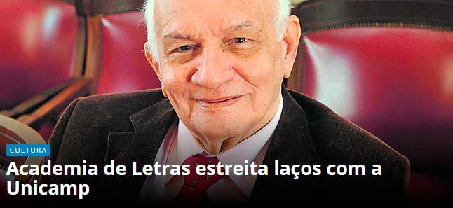 Imagem Academia de Letras estreita laços com a Unicamp