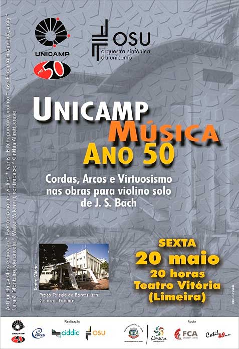 Imagem Solistas da Sinfônica da Unicamp realizam concerto especial no Teatro Vitória, em Limeira