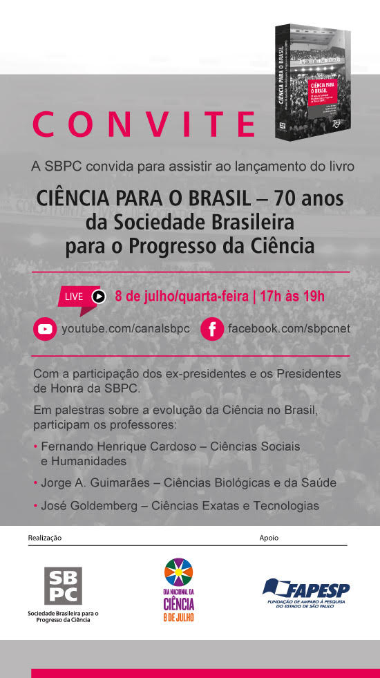 Imagem Lançamento de livro sobre os 70 anos da SBPC inclui participação de pesquisadoras e ex-alunos do Labjor/Nudecri