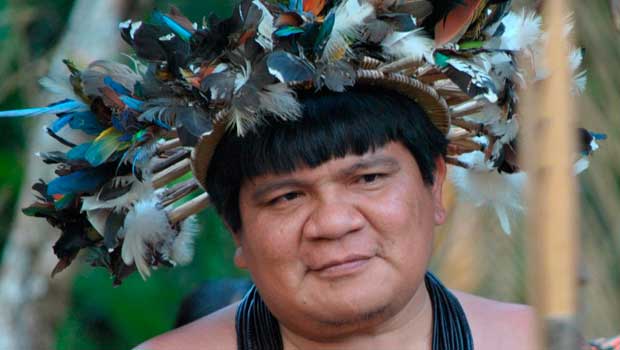 Imagem Unicamp recebe Labiway Esaga (Líder Maior do Povo Paiter Suruí) Almir Narayamoga Suruí