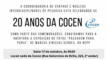 Imagem: Cocen promove encontro comemorativo de 20 anos